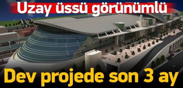 Uzay üssü görünümlü gar Temmuz'da tamamlanacak