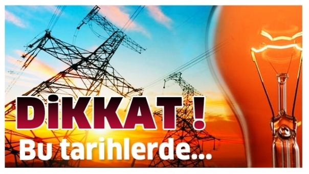 Isparta'da Elektrik Kesintisi Uyarısı