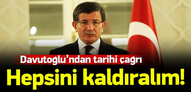 Başbakan Davutoğlu'ndan Tarihi Çağrı