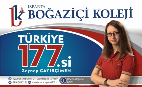 Isparta Boğaziçi Koleji'nde büyük başarı