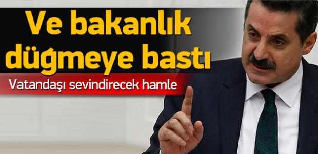 Vatandaşı Sevindirecek Hamle Bakanlık Düğmeye Bastı