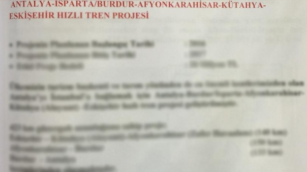 Bakan Açıkladı ''Isparta Hızlı Trene Kavuşuyor''