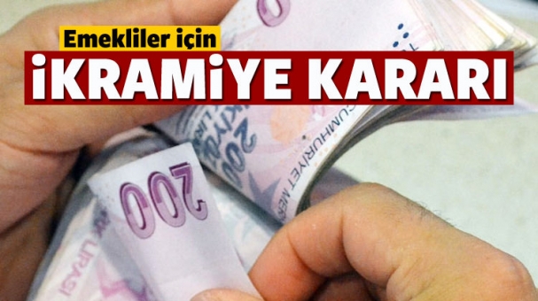 Emeklilere ikramiye kararı