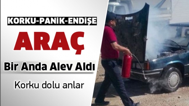 Isparta'da Araç Yangını Haberi