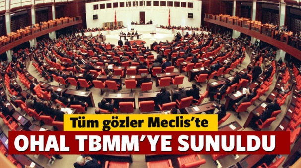 OHAL TBMM Başkanlığı'na sunuldu