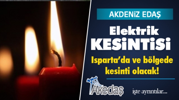 Isparta Elektrik Kesintisi