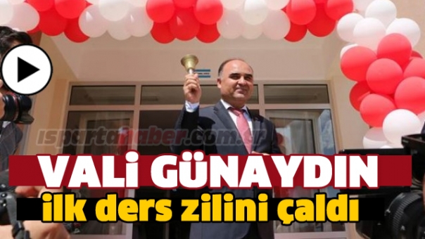 Isparta'da ilk Ders Zili İşte Böyle Çaldı