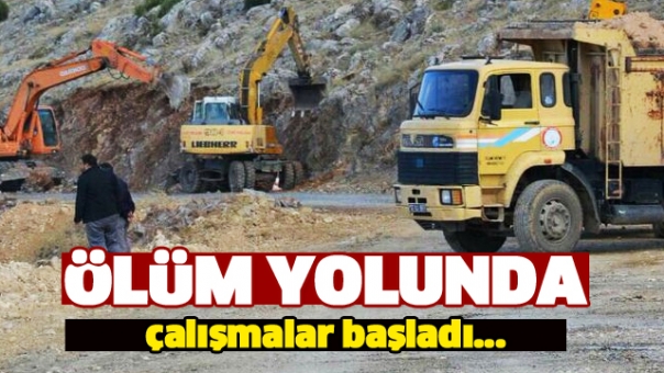 Isparta'da Ölümlü Kazaların Yaşandığı Yolda Çalışmalar Başladı