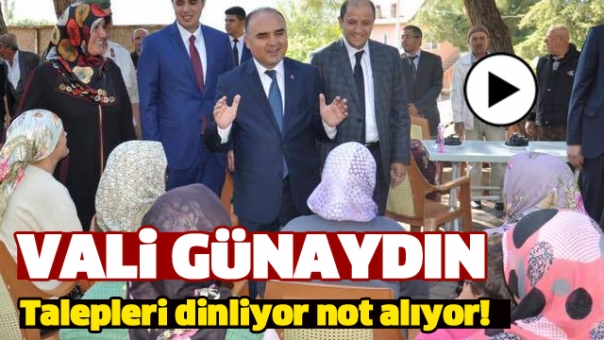 VALİ GÜNAYDIN'IN KÖY ZİYARETLERİ DEVAM EDİYOR 