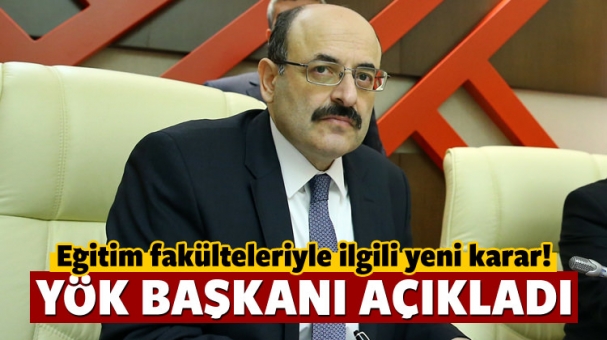 YÖK Başkanı: O fakülteye de taban puan getireceğiz