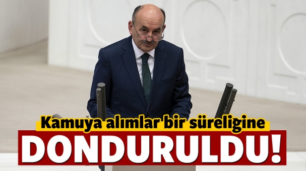 Bakan Müezzinoğlu: Kamuya alımları durdurduk