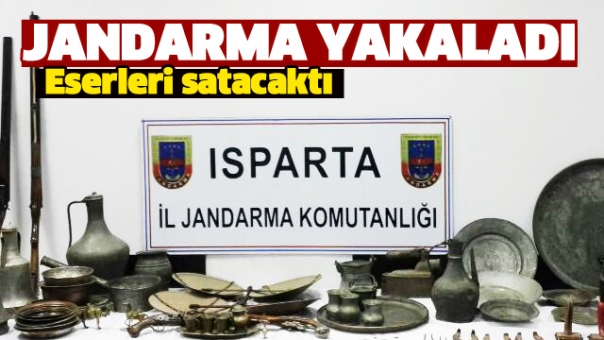 Isparta'da Eski Eserleri Satmaya Çalışırken Yakalandı