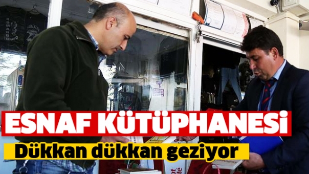 Isparta'da Tek Kişilik Gezici Kütüphane Esnafın Hizmetinde