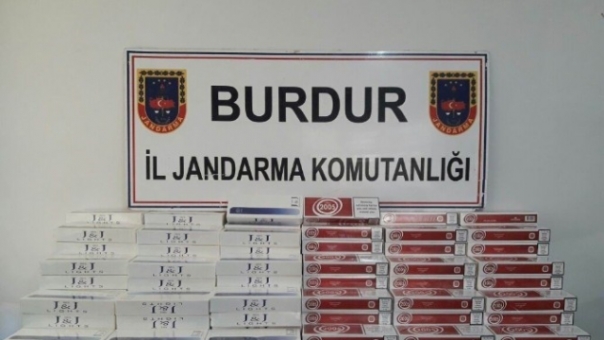 Burdur'da Kaçak Sigara Yakalandı!