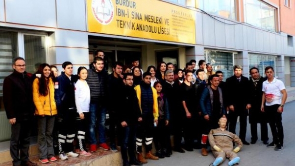 Burdur'da Lisede Tatbikat Gerçeğini Aratmadı