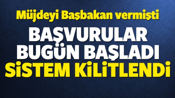 Başvurular Bugün Başladı!