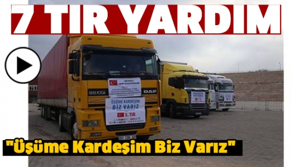 Isparta'dan Halep'e 7 Tır Yardım