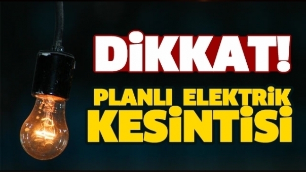 Isparta'da Elektrik Kesintisi Olacak!