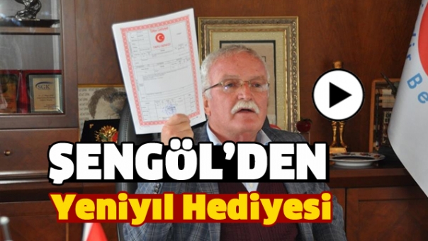 BAŞKAN ŞENGÖL'DEN YENİ YIL HEDİYESİ TAPULAR DAĞITILACAK