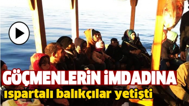 Göçmelerin İmdadına Ispartalı Balıkçılar Yetişti