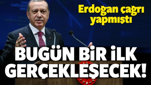 Erdoğan'ın çağrısı sonrası bir ilk!