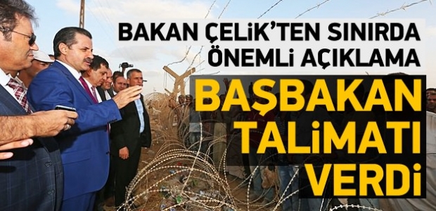 Bakanı Çelik'ten sınırda önemli açıklamalar