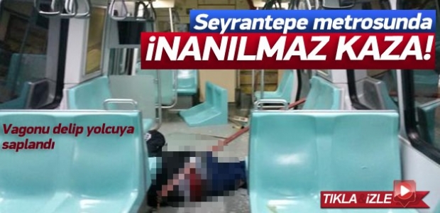 İstanbul'da inanılmaz metro kazası İZLE