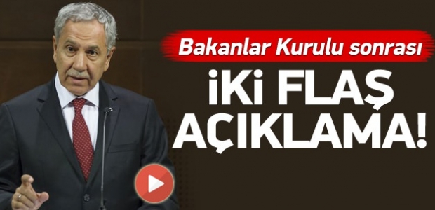 Bakanlar Kurulu sonrası flaş açıklama