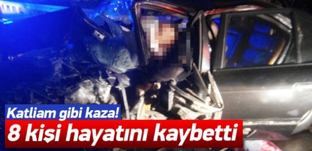 Manisa'da trafik faciası: 8 ölü