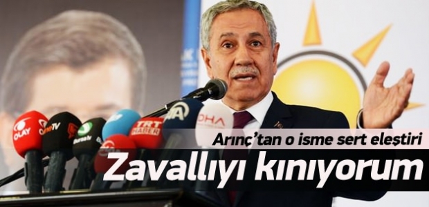 Arınç'tan Sam'a sert eleştiri