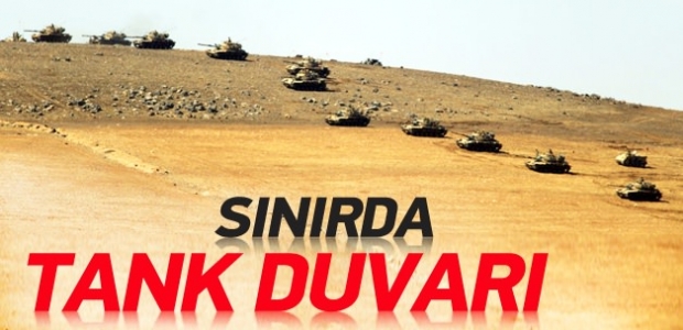 Türkiye'den Suriye sınırına tank duvarı