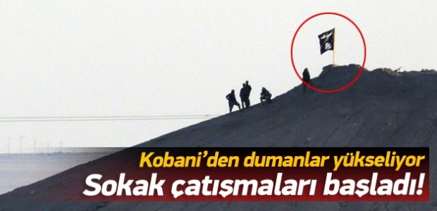 Kobani'de sokak çatışmaları sürüyor