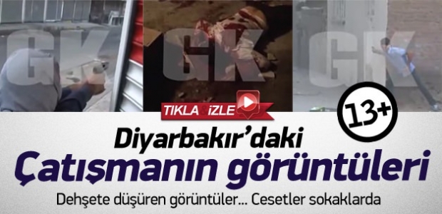 Diyarbakır'daki çatışmanın görüntüleri