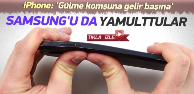 Samsung Galaxy Note 4 de büküldü