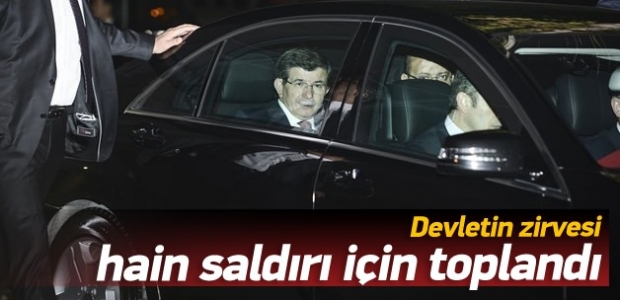 Devletin zirvesi hain saldırı için toplandı