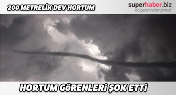 HORTUM GÖRENLERİ HAYRETE DÜŞÜRDÜ