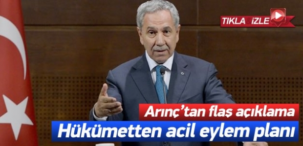 Arınç: Hükümet düğmeye bastı