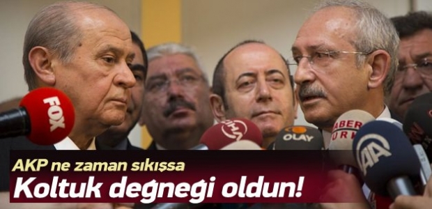 Kılıçdaroğlu'ndan Bahçeli'ye: Koltuk değneğisin