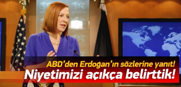 ABD'den Erdoğan'ın sözlerine yanıt