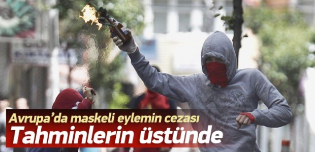 Batı'da maskeli gösterinin cezası ağır