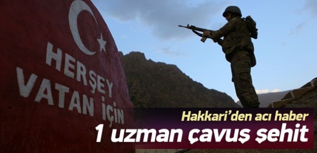 Hakkari’den acı haber: 1 şehit