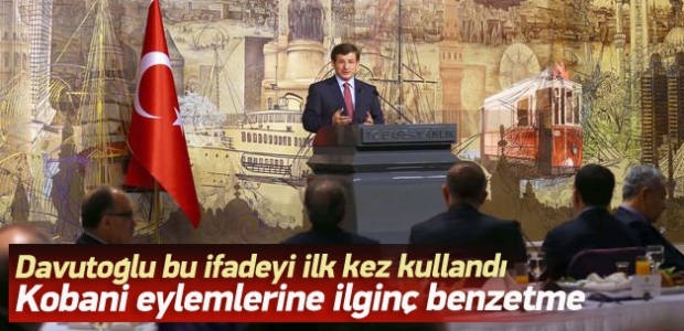 Başbakan'dan Kobani Eylemlerine ilginç benzetme