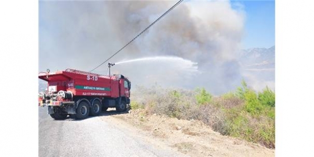 ALANYA’DA KORKUTAN YANGIN