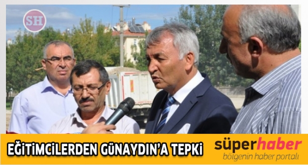 Eğitimcilerden Günaydın’a tepki