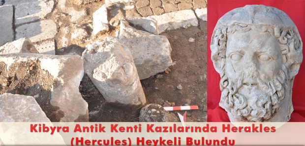 Kibyra Antik Kenti Kazılarında Herakles (Hercules) Heykeli Bulundu