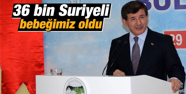 Davutoğlu: Kamplarda 36 bin bebek doğdu