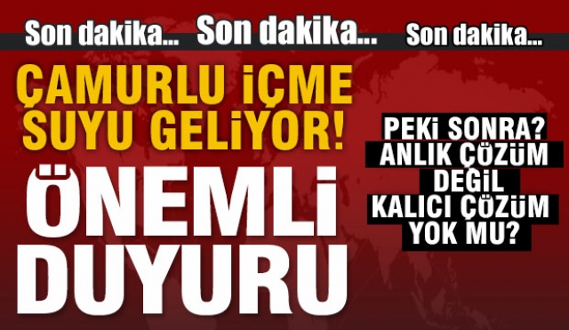 KAMUOYUNA BİLGİLENDİRME: Isparta’da İçme Suyu ve Son Durum