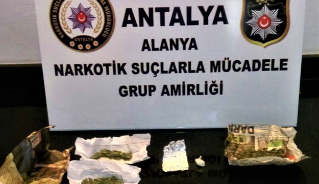 Alanya’da uyuşturucu operasyonu 