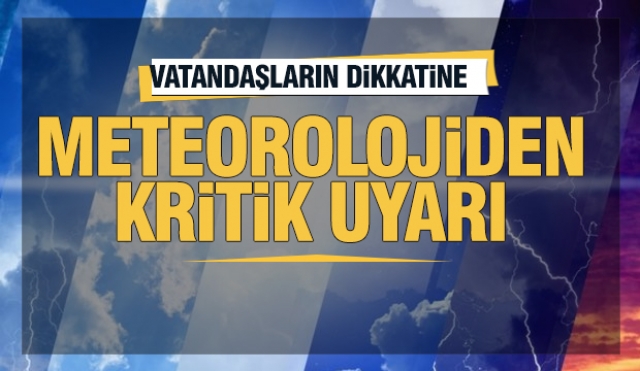 Aman Dikkat! Meteorolojiden Isparta Uyarısı