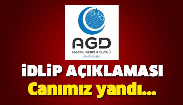 Anadolu Gençlik Derneği Isparta Şubesi İdlip Konusundaki Basın Açıklaması